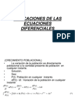 Aplicaciones de Las Ecuaciones Diferenciales