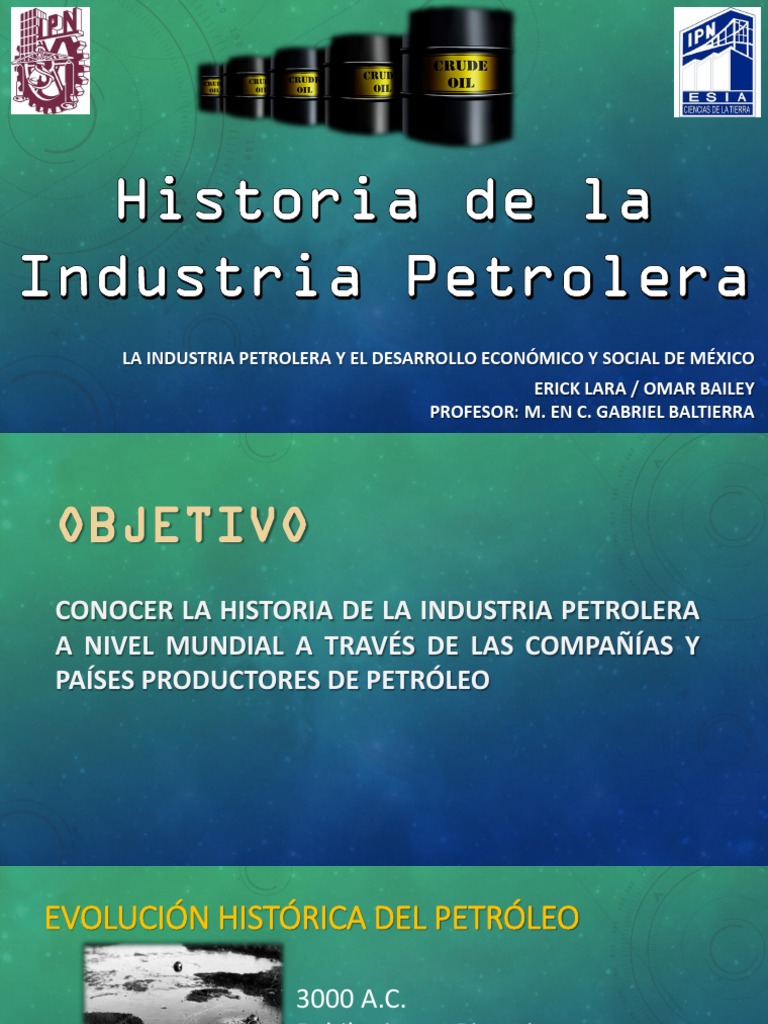Historia de La Industria Petrolera - Corregido | PDF | OPEP | Industria ...