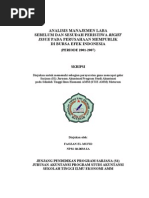 Download Skripsi - Analisis Manajemen Laba Sebelum dan Sesudah Peristiwa Right Issue pada Perusahaan Mempublik di Bursa Efek Indonesia periode 2001-2007 by Elmo SN36916538 doc pdf