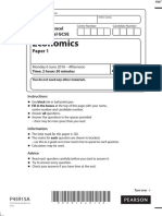 June 2016 QP - Paper 1 Edexcel Economics IGCSE