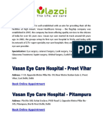 Vasan Eye Care Hospital in Delhi - Best Eye Care Clinic in Delhi