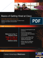 HGJC - Session 1 - Basics of Getting A Job at Cisco