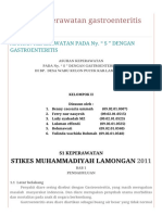 Asuhan Keperawatan Gastroenteritis: Asuhan Keperawatan Pada Ny. " S " Dengan Gastroenteritis