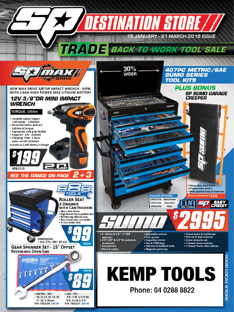 Sp Trade Back To Work Sale Pdf Mechanical Engineering Machines