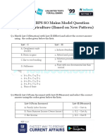 Live Leak - IBPS SO Mains Model Question Paper for Agriculture (Based on New Pattern)