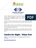 Centre for Sight - Best Eye Care Clinic in Delhi NCR