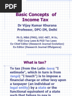 Basic Concepts of Income Tax: DR Vijay Kumar Khurana Professor, DPC-IM, Delhi