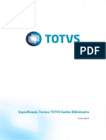 Especificação técnica do sistema de gestão de bibliotecas TOTVS