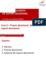 SISD Curs 2 Proces Decizional Sisteme de Suport Decizional