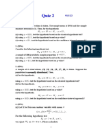 Quiz 2: 18, 20, 16, 19, 17, 18, Normally Distributed