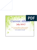 Current Affairs July 2017