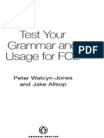 Test Your Grammar and Usage For FCE