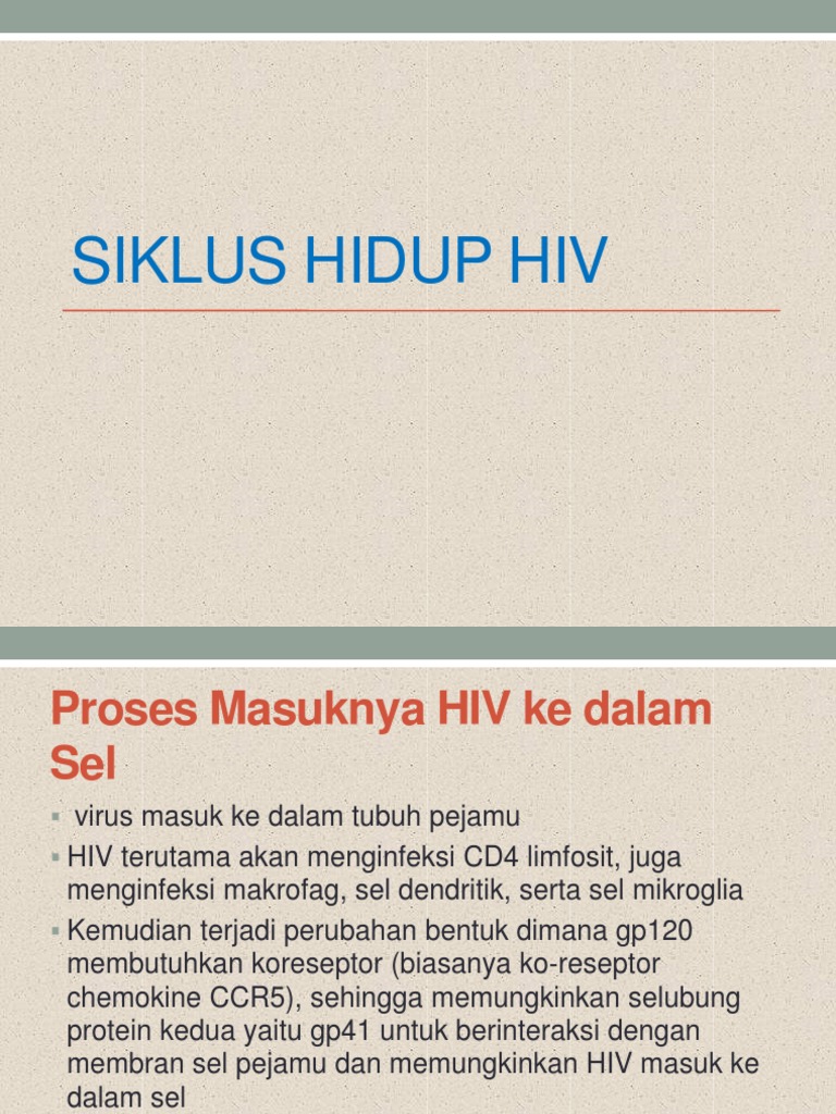 Siklus Hidup HIV | PDF