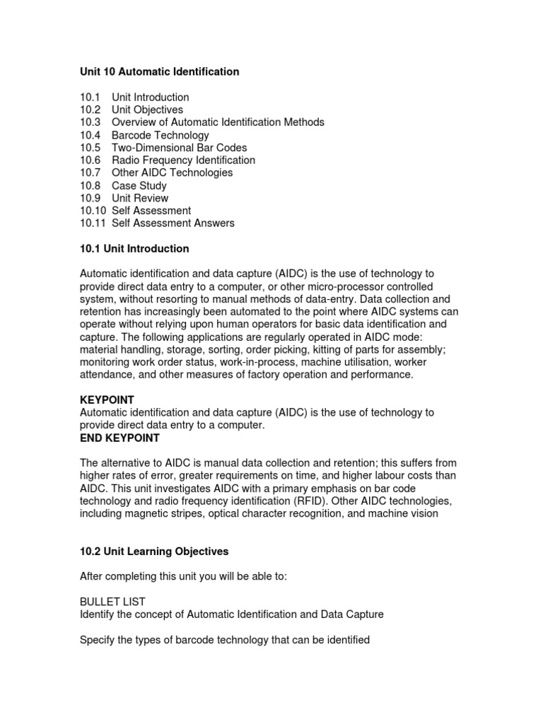 Automatic Identification Methods Overview | PDF | Barcode | Radio ...