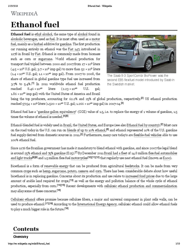 Ethanol Fuel Wikipedia Ethanol Fuel Ethanol