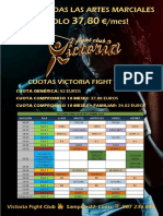 Cuotas Horarios Artes Marciales Septiembre