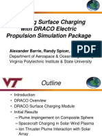 Modeling Surface Charging With DRACO Electric Propulsion Simulation Package