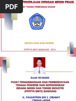 Parameter Parameter Mesin Frais