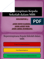 Kepemimpinan Kepala Sekolah Dalam MBS