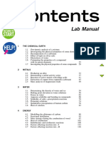 Chem 1 Lab Manual Contents