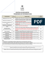 Política Descuentos Postgrado 2018 - 1