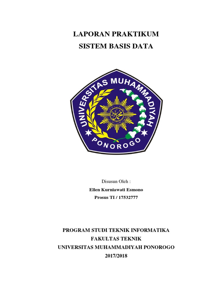 Laporan Praktikum Sistem Basis Data | PDF