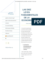 Las Diez Leyes Fundamentales de La Economía – Antony Mueller – Xoán de Lugo
