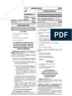 Ley #30438 Ley Que Modifica El D. Leg 1140 - ONAGI PDF