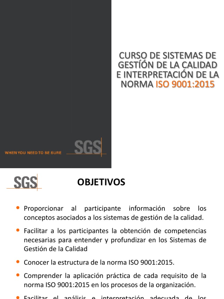 Interpretación de la norma ISO 9001:2015 | PDF | Gestión de la calidad ...