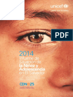 Analisis de Situacion de La Infancia El Salvador UNICEF 2014