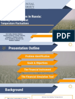 Weather Derivatives in Russia:: Insuring Farmers Against Temperature Fluctuations