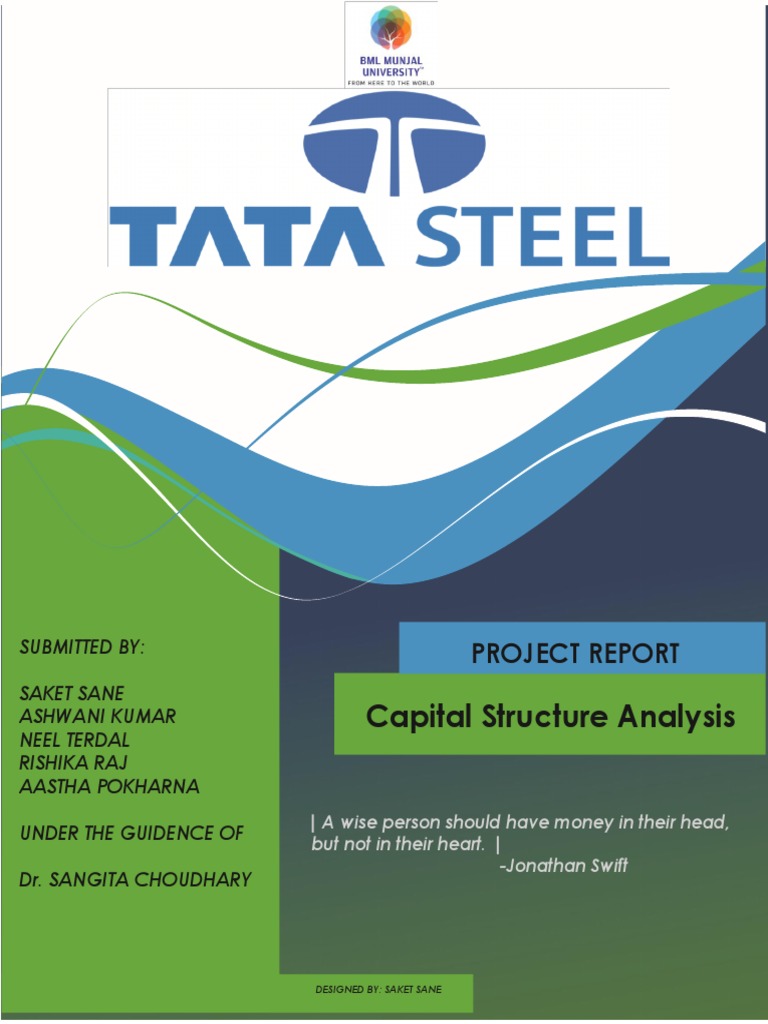 Capital Structure Analysis of Tata Steel Final Debt Dividend