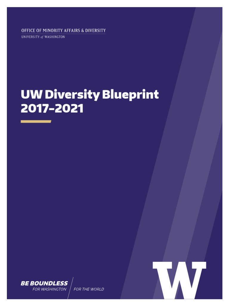UW Diversity Blueprint 2017-2021 | PDF | Employee Retention | Recruitment