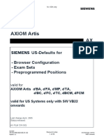 System, US-Defaults F. Exam Sets, F. FD Systems W. SW VB22