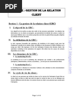 Gestion de Relation Client 1 1 PDF