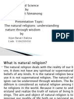 Buddhism and Science Lectured by DR - Veerachart Nimanong Presentation Topic: The Natural Religions: Understanding Nature Through Wisdom by