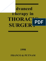 Advanced Therapy in Thoracic Surgery 1st Ed. 1998