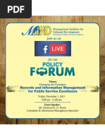 MIND Policy Forum - Decemeber 2017