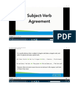 a1 Subject Verb Agreement