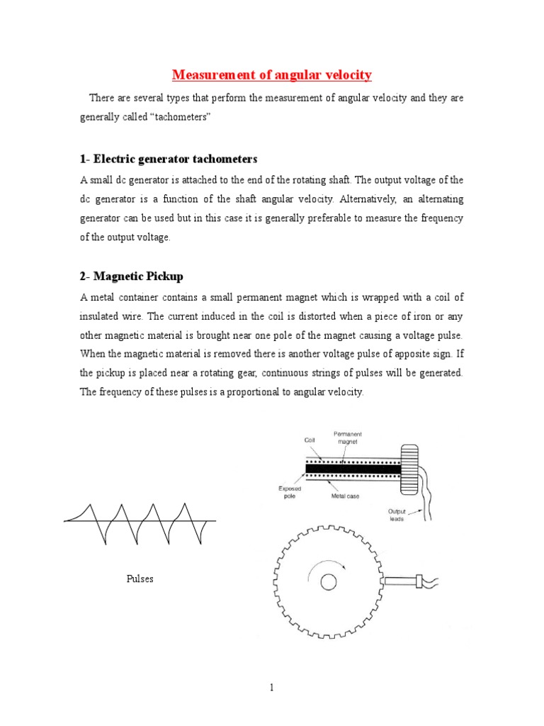 Measurement of Angular Velocity& Vibration | PDF | Accelerometer ...