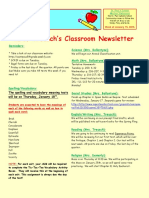 5th grade newsletter-week of 1