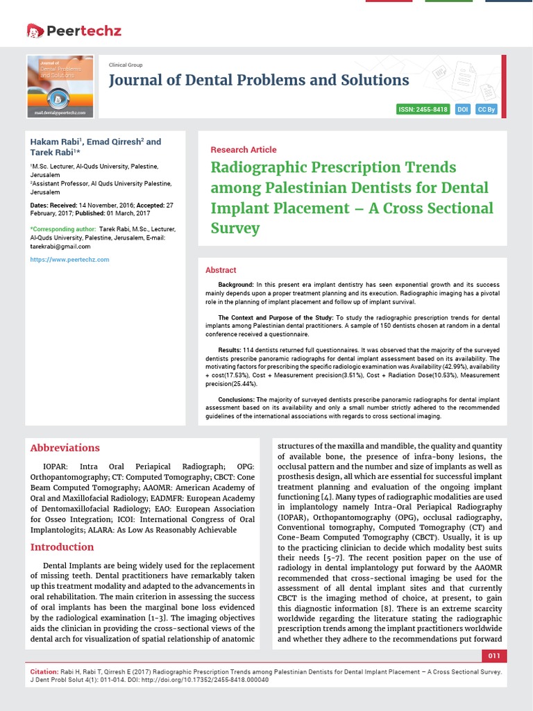 Radiographic Prescription Trends | PDF | Ct Scan | Medical Imaging