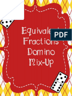 Equivalent Fraction Dominoes Freebie