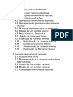 Conteúdo Do 7 Ano I Ciclo