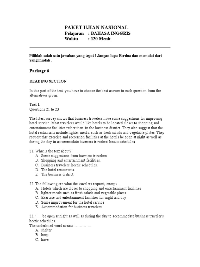 Soal Un Bahasa Inggris Xii Lat 17 Physician Theft