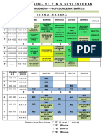 Horario ReplanteadoI IST y MS 2017