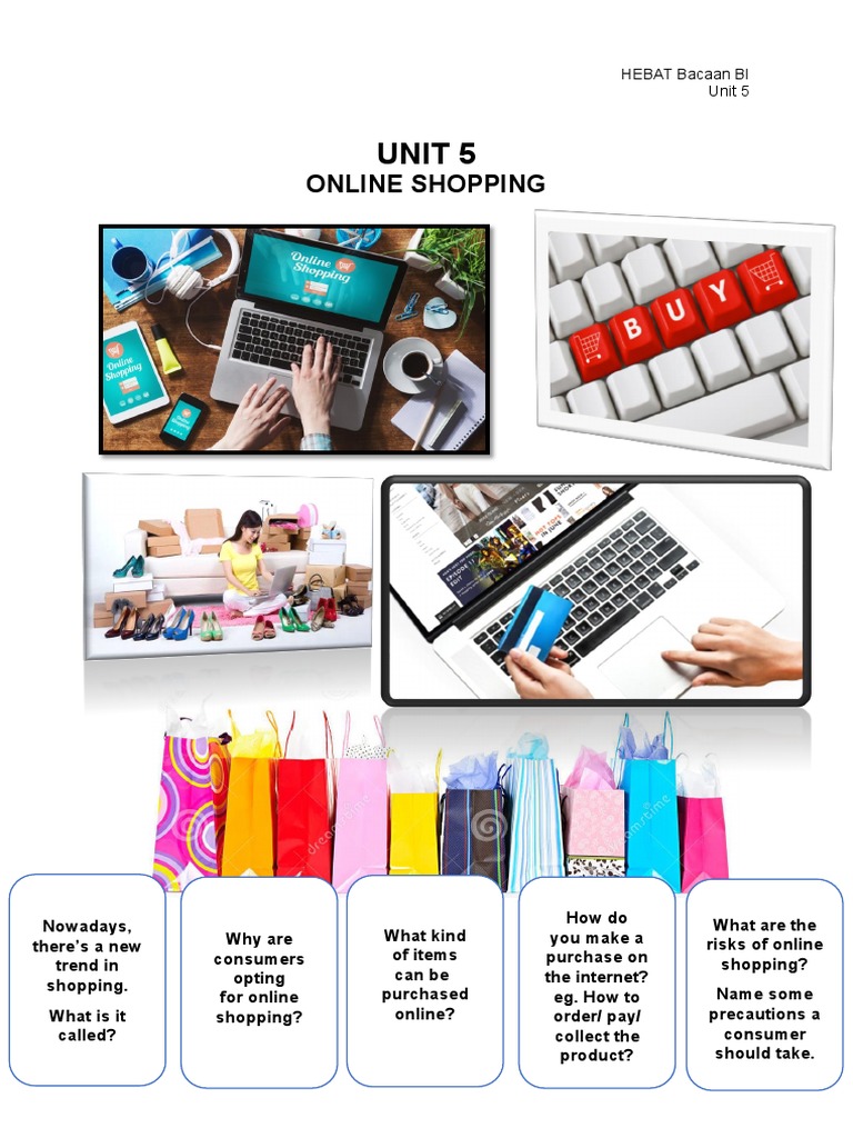 Unit 5 Online Shopping PDF PDF Educational Technology Online Shopping