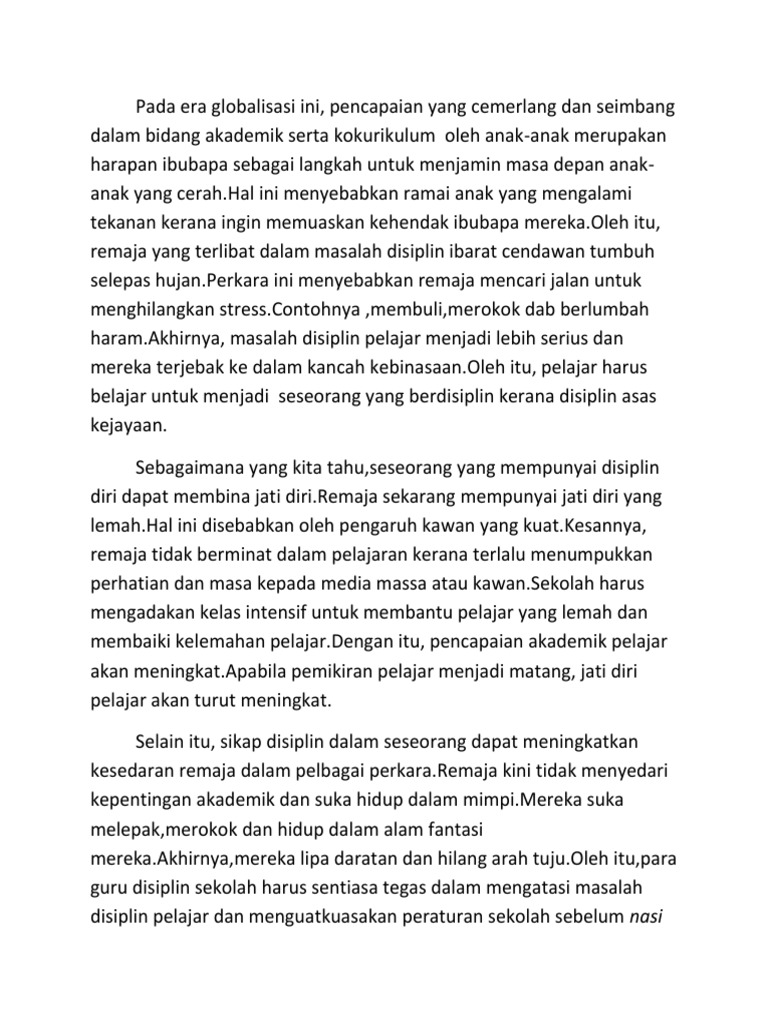 Tema Karangan Tingkatan 4 Docx Document