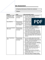 Laboratory Risk Assessment