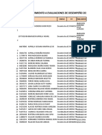 Seguimiento A Evaluacion de Desempeño 2018